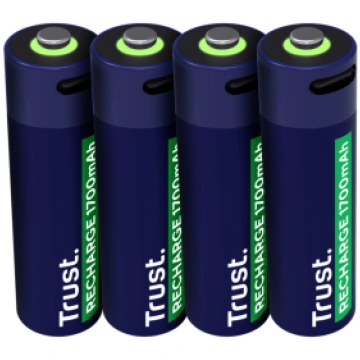 Baterijas Trust USB-C Rechargeable AA Batteries 25