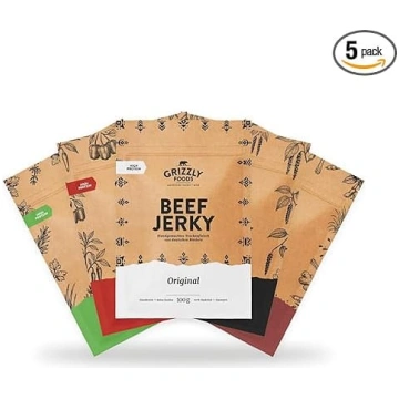 Grizzly Foods • Liellopa gaļas žāvētas strīpiņas d