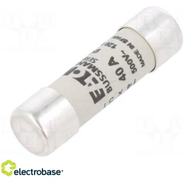 Fuse: fuse; gG; 40A; 500VAC; ceramic,cylindrical,i