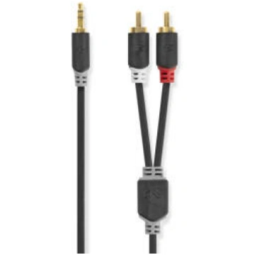 Kabelis Nedis AUX 3.5mm - 2x RCA 5m (CABW22200AT50