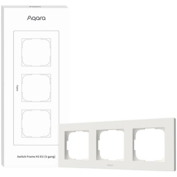 Aqara Switch Frame H2 EU, 3-vietīgs, balts – Slēdž
