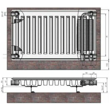 Radiators 11x400x400 Ventil Compact Termolux | 911