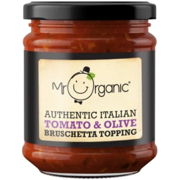 Mr Organic Authentic Italian Tomato & Olive Brusch