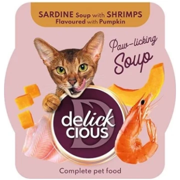 Delickcious sardinių sriuba katėms su krevetėmis i