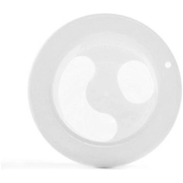 Vanniņa manikīram,apaļa,balta,plastmasas NT-21011-