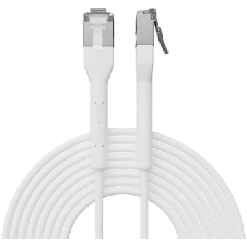 Patch kabelis Broadbe Slim 10G Cat6A, balts, 3 m —