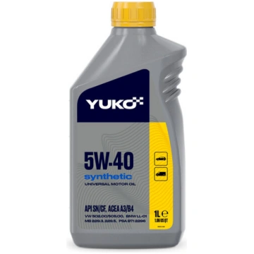 Yuko Synthetic sintētiskā motoreļļa, 5W-40, 1L