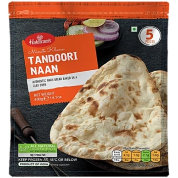 Haldiram Tandoori Naan 400g Spice Bazaar