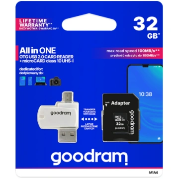 Goodram 32GB microSDHC atmiņas karte Class 10 UHS-