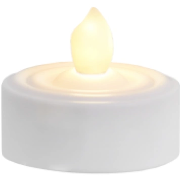 LED tējas sveces uz baterijām baltas 2gab. 0,06W 3