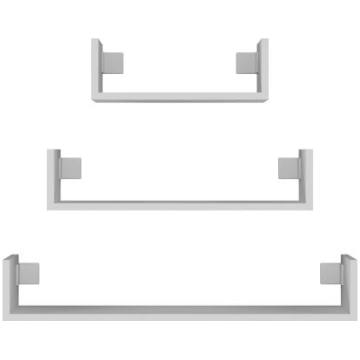 Topeshop MOBI 3P BIEL shelve Floating shelf Wall m