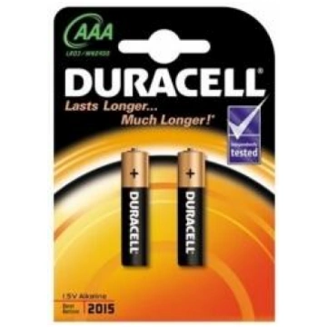 Baterijas Duracell AAA Alkaline 2pack (50003940771