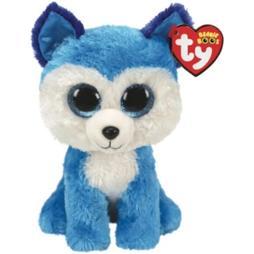 Plīša zilais haskijs TY Beanie Boos Prince, 15 cm,