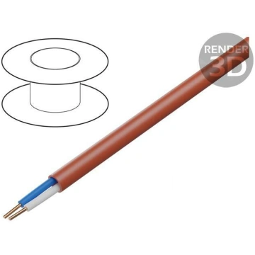 Wire: control cable; HTKSH; 1x2x1.4mm; Insulation: