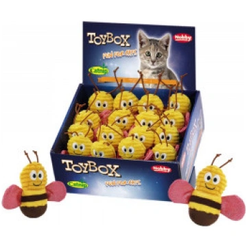 NOBBY stuffed bee with catnip 9cm - Pildīta bite a