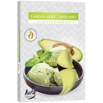Tējas sveces aromātiskās Garden Mint Avocado P15-3