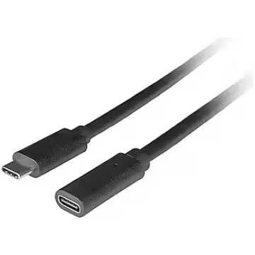 Lanberg Extension cord USB-C M/F 3.1 1.5m black (C