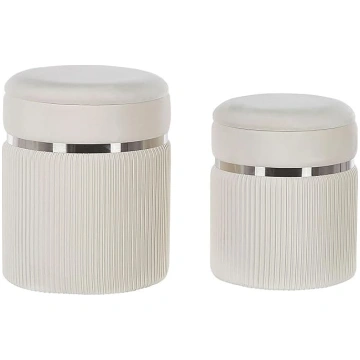 Beliani Glamour Camdenton Pouf with Storage Space