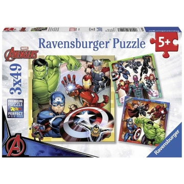 Puķes Avengers 3x49 gabali Ravensburger bērniem no