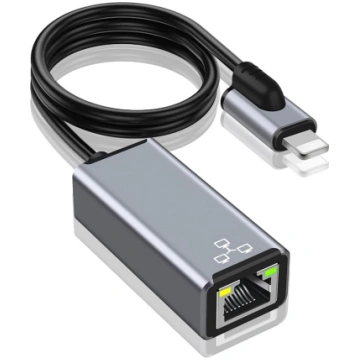 Lightning savienotājs ar Ethernet adapteri, iPhone