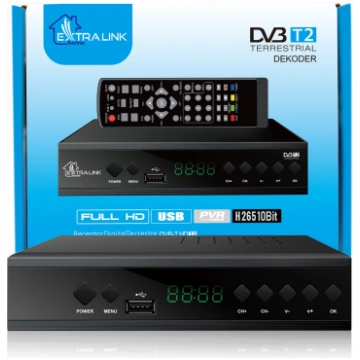 Extralink Home | DVB-T2 TV Decoder Tuner | H.265 H
