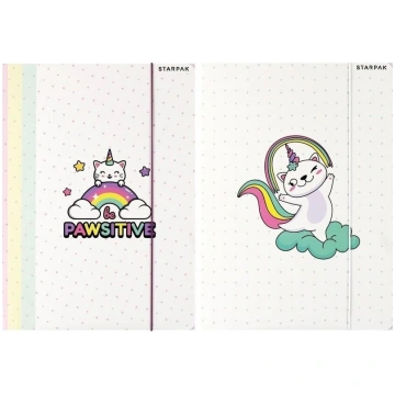 Starpak A4 mape ar gumijas "catcorn"