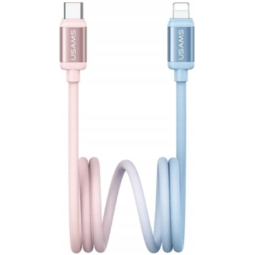 Kabel USB Usams USB-C - Lightning 1.2 m Rozowy (US