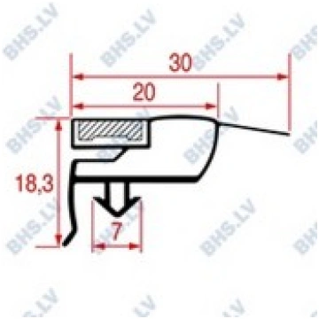 SNAP-IN GASKET 723x658 mm LF L3186588