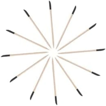Veemoon Pack of 100 Double-Sided Wooden Sanding St