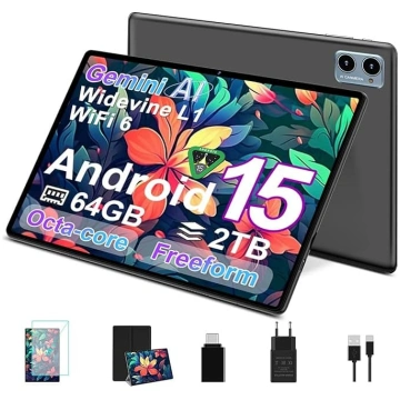 Android 15 planšetdators ar 64 GB RAM + 2 TB TF, 1