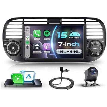 VECHTEL 4G + 64G Auto Radio Android 15 priekš Fiat