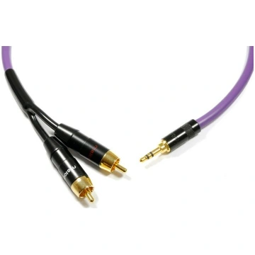 Kabel Melodika Jack 3.5mm - RCA (Cinch) x2 2m fiol
