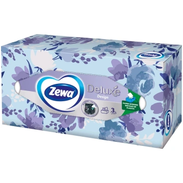 Vienreizlietojamās sejas salvetes Zewa Deluxe, 3 s