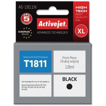 ActiveJet Epson T1801 Black Ink cartridge Active J
