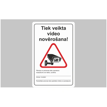 Uzlīmes videonovērošana 13 x 20 cm