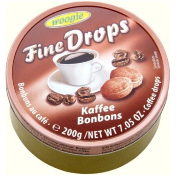 Woogie Fine Drops karameles ar kafijas garšu, 200 