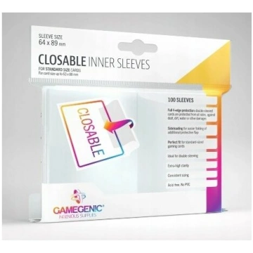 Gamegenic GameGenic Closable Inner Sleeves (100) |