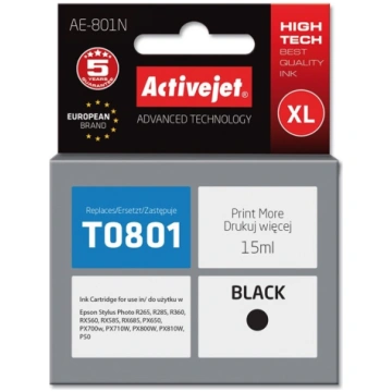 Activejet AE-801N tinte (Epson T0801; Supreme; 15 