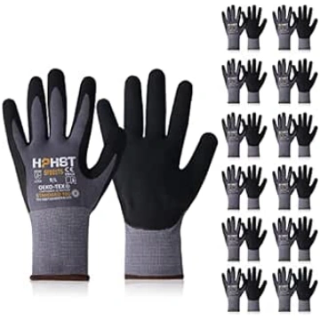 HPHST SF001TS Work Gloves 12 Pairs Assembly Gloves