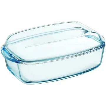 PYREX 6.5L rectangular glass container with lid, E