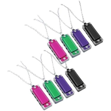 CHILDWEET 8 gabaliņu mini harmonikas kaklarota, mī