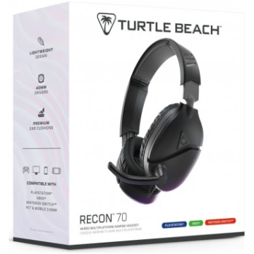 Turtle Beach Recon 70 2024 Black PS4, PS5, Switch,