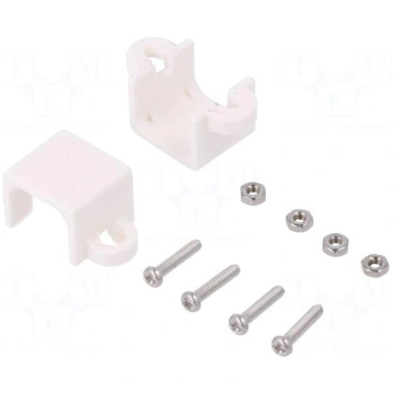 Bracket | white | Pcs: 2 | Holder mat: plastic DFR