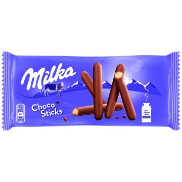 Milka cepumi Lila Stix 112g