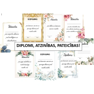 Māc.gada.nosl. - DIPLOMS, ATZINĪBA, Pateicība - Mā