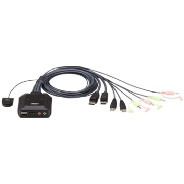 Aten 2-Port USB DisPlayPort Cable KVM Switch CS22D
