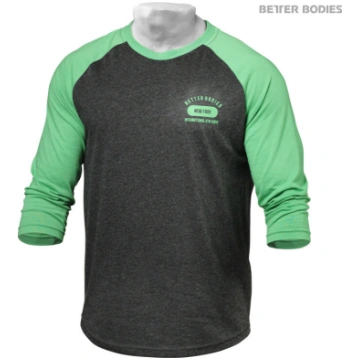 Men's Baseball Tee, Black-green