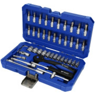 1/4" Muciņu komplekts, 46-gab., Brilliant Tools BT