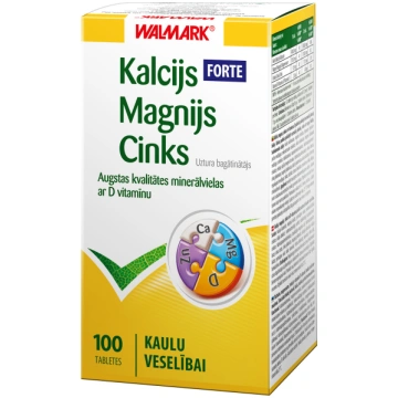 WALMARK Kalcijs-Magnijs-Cinks FORTE tabletes N100