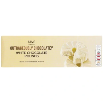M&S Outrageously Chocolatey White Chocolate Rounds